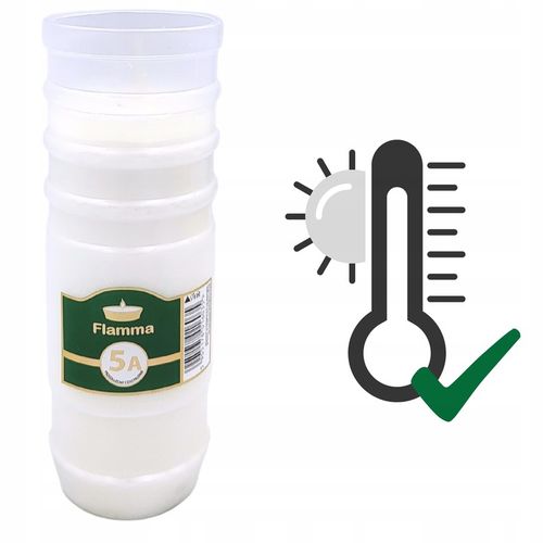 Wkłady Parafinowe do Zniczy Całoroczne Znicze 5 Dni 120h 12 szt na Arena.pl