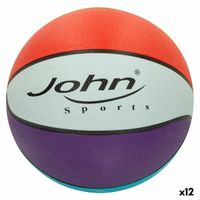 Piłka do Koszykówki John Sports Rainbow 7 Ø 24 cm 12 Sztuk
