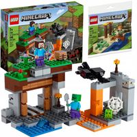 LEGO Minecraft Opuszczona kopalnia 21166 + Plaża żółwi 30432
