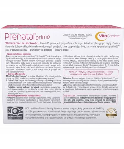 Prenatal Primo w przygotowaniu kobiet do ciąży na Arena.pl