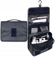 Wisząca Kosmetyczka Organizer na haczyk rozkładana E41_Granat_Gwiazdki