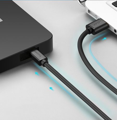 kabel przewód usb - mini usb 480 mbps 3m czarny na Arena.pl