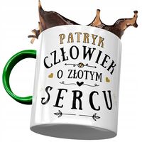 Kubek Zielony Dla Patryka Męża Kolegi Prezent Z Nadrukiem Ze Zdjęciem
