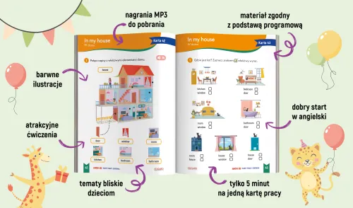 Angielski. Karty pracy. Zerówka na Arena.pl