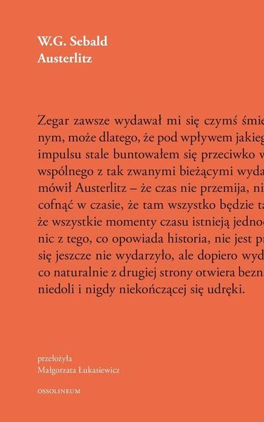 (epub, mobi) Austerlitz zdjęcie 1