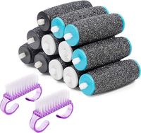 pilniki wałki wymienne głowice do stóp12szt