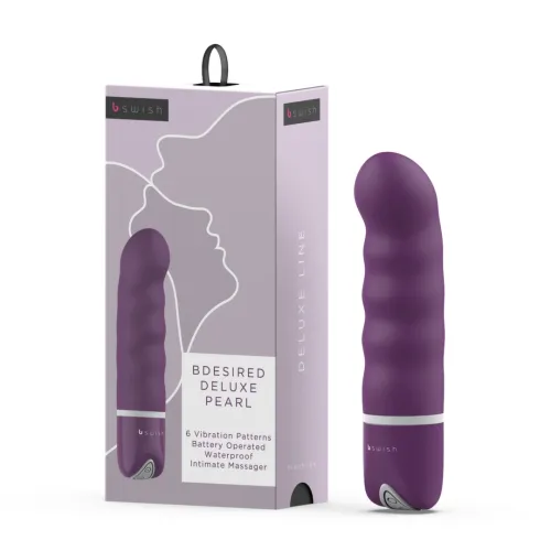 b swish bdesired deluxe pearl royal purple silikonowy, 6 trybow, 15,2 cm na Arena.pl