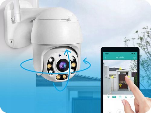 KAMERA WIFI IP SMART OBROTOWA ZEWNĘTRZNA 1080p FULL HD 2MP ZOOM 4x DETEKCJA na Arena.pl