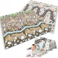 MATA PIANKOWA EDUKACYJNA SKŁADANA DWUSTRONNA DLA DZIECI 180x200cm