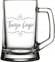 Kufel grawerowany reklama firmy ELEGANCKI komplet