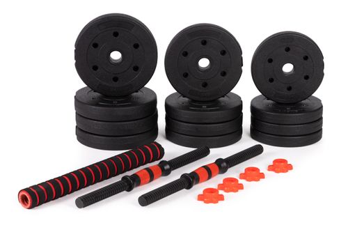 Hantle regulowane 2x 10kg sztanga zestaw 20kg gryf na Arena.pl