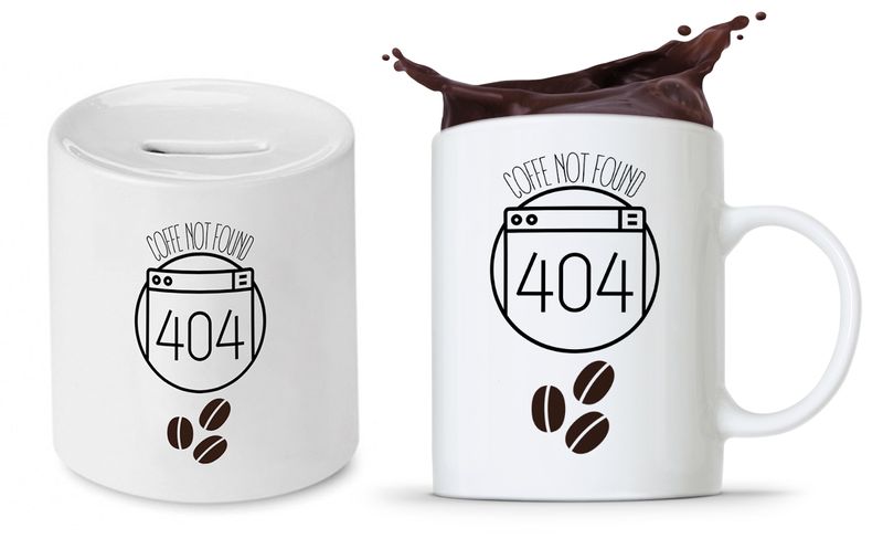 Zestaw Dla Informatyka Prezent Kubek + Skarbonka Z Nadrukiem Ze Zdjęciem zdjęcie 1