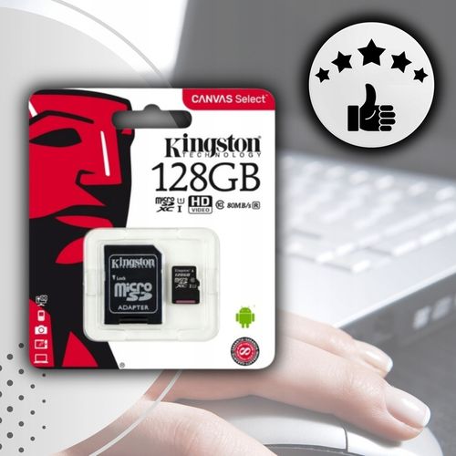 Karta pamięci Micro SD 128GB KINGSTON SDCS2 C10 V10 A1 100Mb/s Adapter na Arena.pl
