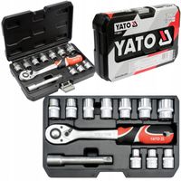 YATO ZESTAW NARZĘDZIOWY KLUCZE NASADOWE NASADKI 1/2'' 12el. 10-24mm