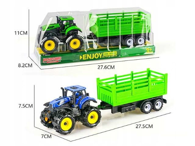 Traktor z przyczepą 28cm zdjęcie 2