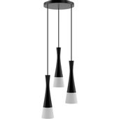 Lampa wisząca czarna Vegas2 zwis 3pł (plafon)