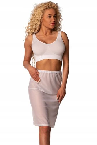 PÓŁHALKA BIAŁA HALKA POD SUKIENKĘ SPÓDNICĘ DAMSKA GŁADKA POLSKI PRODUKT L na Arena.pl