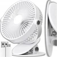 WENTYLATOR BIUROWY MINI WIATRAK BIURKOWY AKUMULATOR BEZPRZEWODOWY 1200mAh