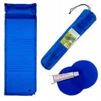 NIEBIESKA MATA SAMOPOMPUJĄCA Z PODUSZKĄ