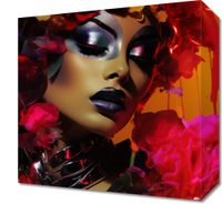 Obraz 30x30cm Kwiecista Diva