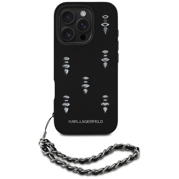 Etui Karl Lagerfeld do iPhone 16 Pro, Czarny zdjęcie 2