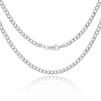 PANCERKA SREBRNY ŁAŃCUSZEK 55 CM MĘSKI ŁAŃCUCH 925