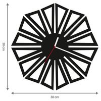ZEGAR ŚCIENNY GEOMETRIA 38cm M 127.10