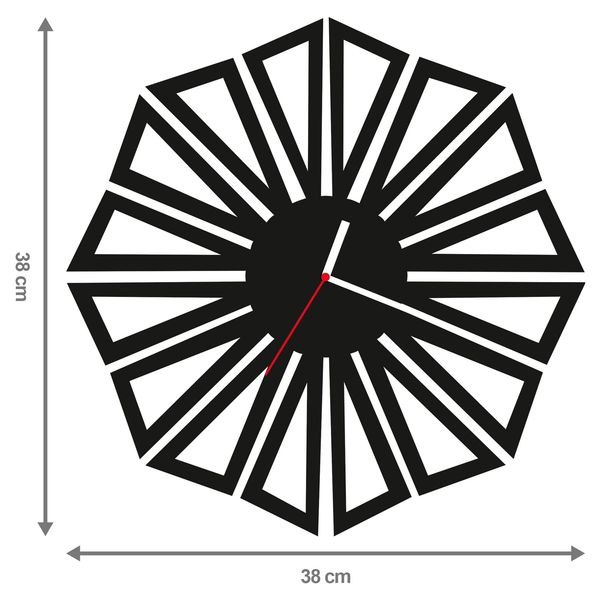 ZEGAR ŚCIENNY GEOMETRIA 38cm M 127.10 zdjęcie 1