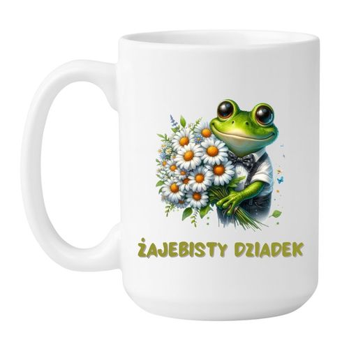KUBEK "ŻAJEBISTY DZIADEK" Wzór - Duży 450 ml na Arena.pl