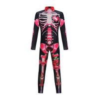 Kombinezon szkielet dla dziewczynki 9-10T, kostium na Halloween