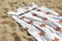 RĘCZNIK Liski z twoim dowolnym tekstem 150x100cm 038J