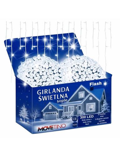 Sople 300 LED Biały Zimny + FLASH Biały Zimny na Arena.pl