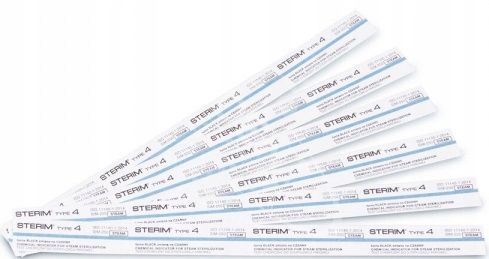 TEST STERIM PASKI DO STERYLIZACJI, KONTROLA AUTOKLAWU 4 x 250 szt na Arena.pl