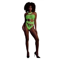ouch! body neon z greckim dekoltem xs/l - aktywne uv, elastyczne