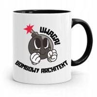 Kubek Czarny Dla Architekta Bombowy Architekt Z Nadrukiem Ze Zdjęciem