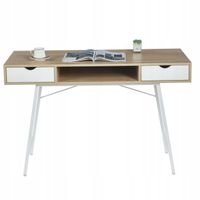 biurko b18-fx dąb sonoma/białe