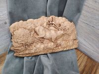 Obraz płaskorzeźba myśliwska biegnący JELEŃ 20 cm