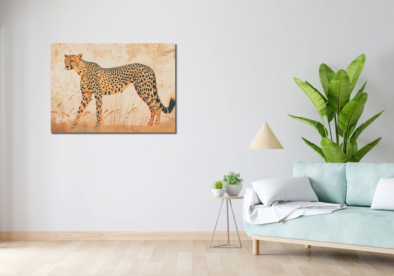 Obraz 100x70cm Gepard w Ruchu zdjęcie 2
