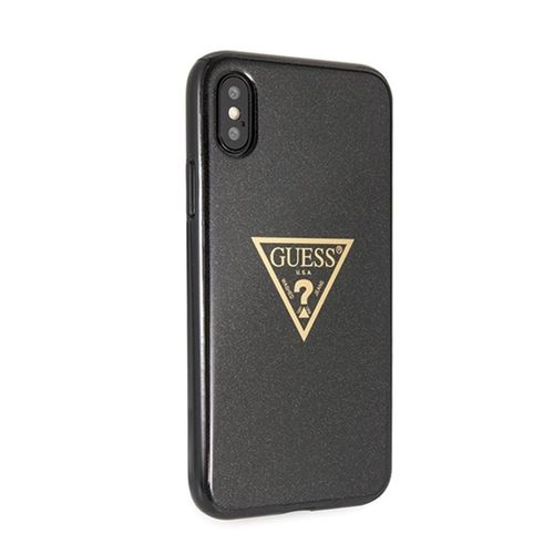 Guess Solid Glitter Triangle - Etui iPhone Xs / X (Black) na Arena.pl
