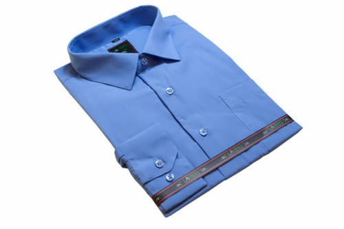 Wizytowa koszula męska niebieska indygo Laviino dl65 45/46 - 2XL/3XL na Arena.pl