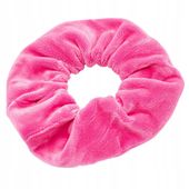 Gumka do włosów scrunchies welur róż fuksja