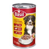 karma mokra dla psa basil z wołowiną puszka 1250 g
