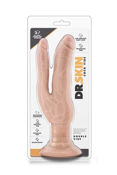 Dr. Skin Cock Vibes Double Vibe Beige zdjęcie 1
