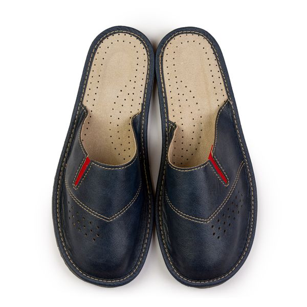 Klapki męskie góralskie skórzane zdjęcie 2