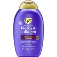 Wzamcniający szampon do włosów cienkich, słabych OGX biotyna, kolagen