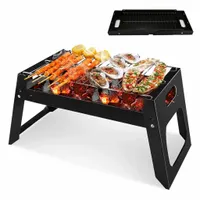 SKŁADANY GRILL TURYSTYCZNY PRZENOŚNY WĘGLOWY MAŁY