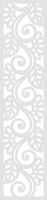 A2 Zawieszka dekor ozdoba ażurowa biała 21x90 cm