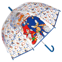 Parasolka dziecięca Sonic przezroczysta – niebieska