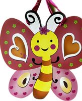 Torebka Prezentowa dla Dzieci z Motylkiem Brokat