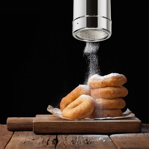 Pojemnik z Sitkiem Sitko do Cukru Pudru Posypki Cukier Puder Cynamon Kakao na Arena.pl